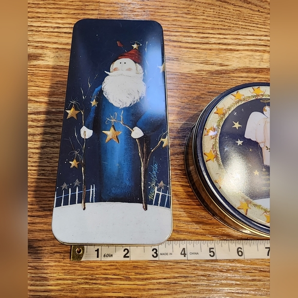 Set of 2 Vintage Department 56 Tins Once Upon a Starry Night - Picture 9 of 15